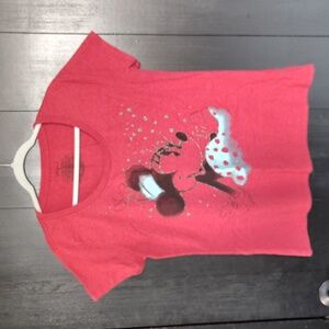 🐁 Minnie Mouse red and aqua t-shirt XL. Disney Store.